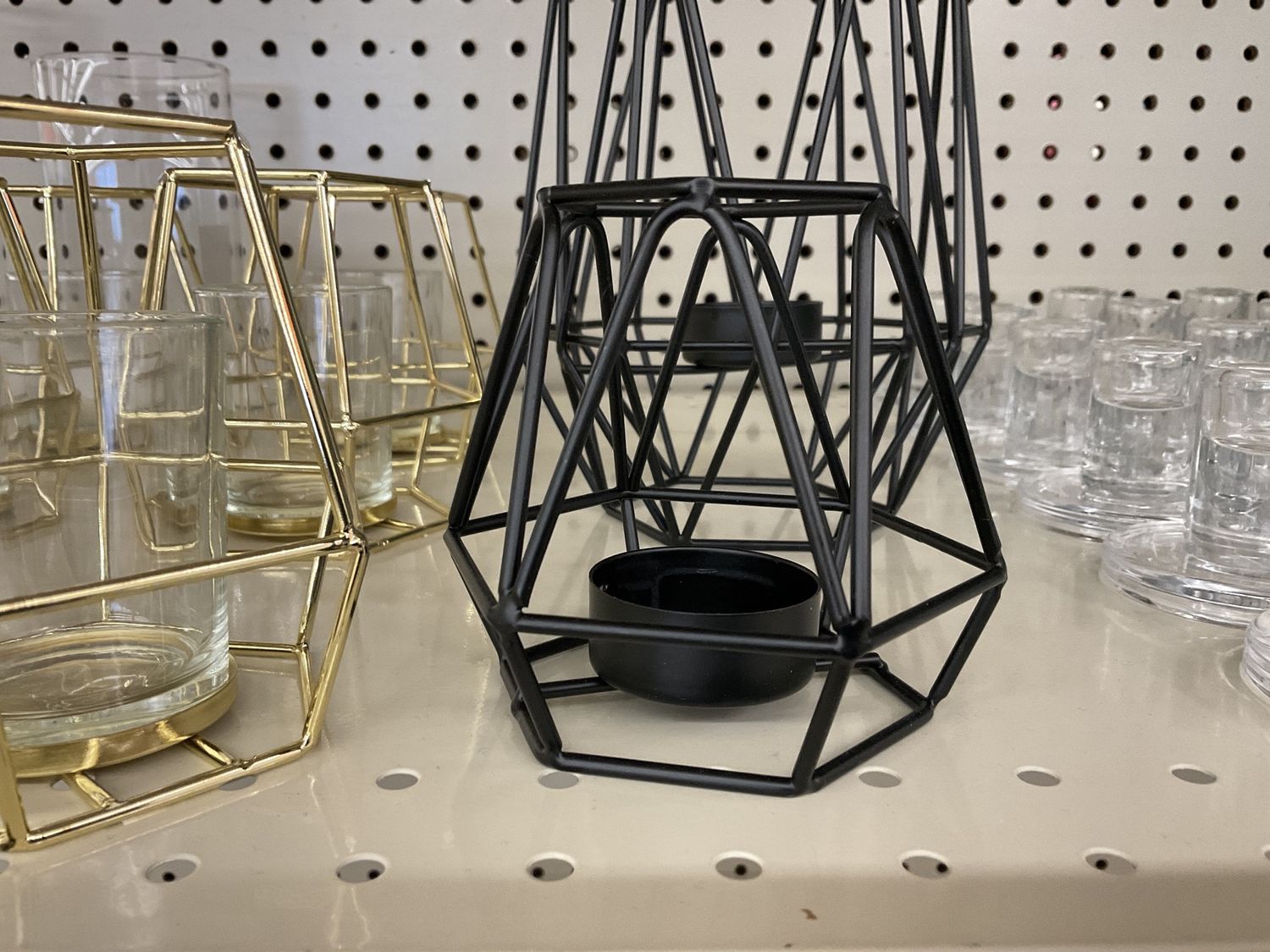 Black Wire Tealight Candle Holder- Mini