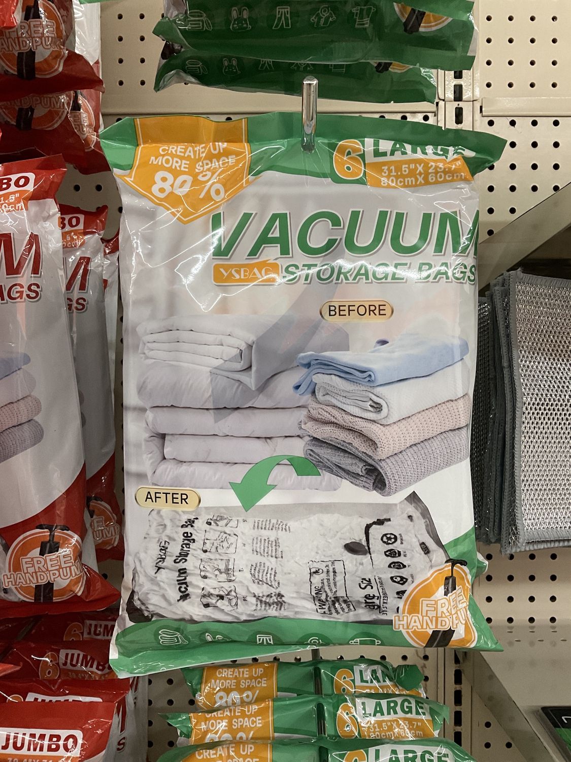 Large Vacuum Storage Bags 6pk