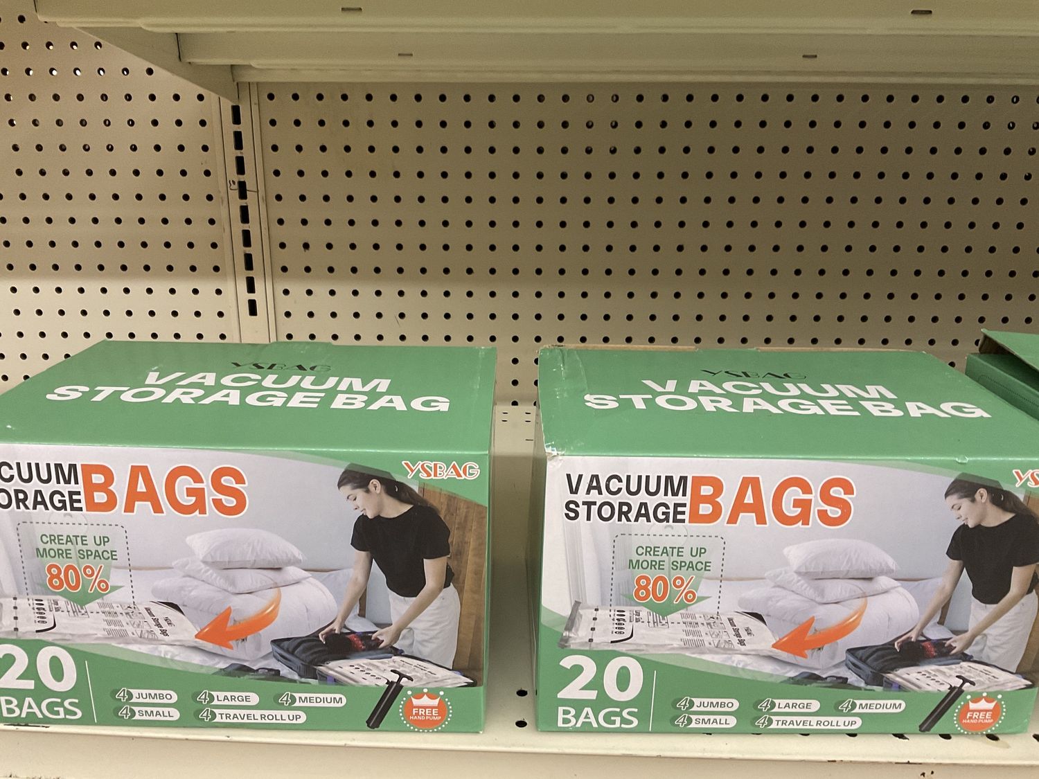 Vacuum Seal Bags w/Pump 20pk