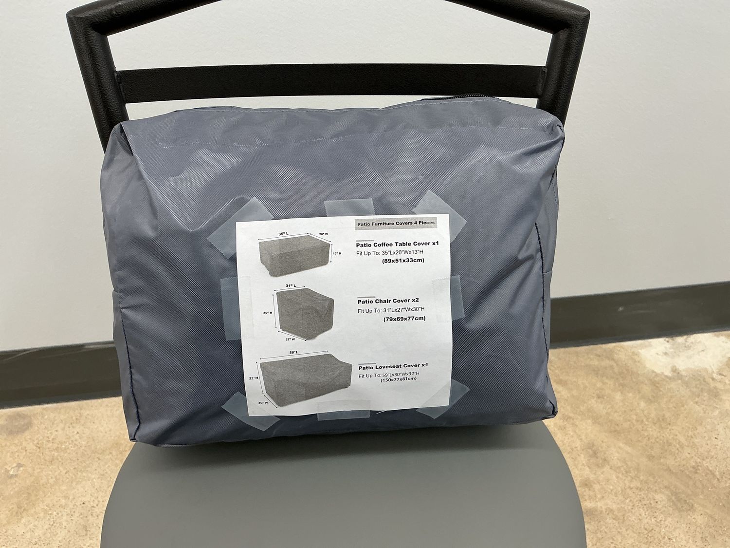 4 PC Patio Furn. Covers