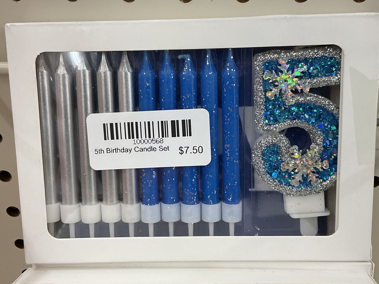 5th Birthday Candle Set