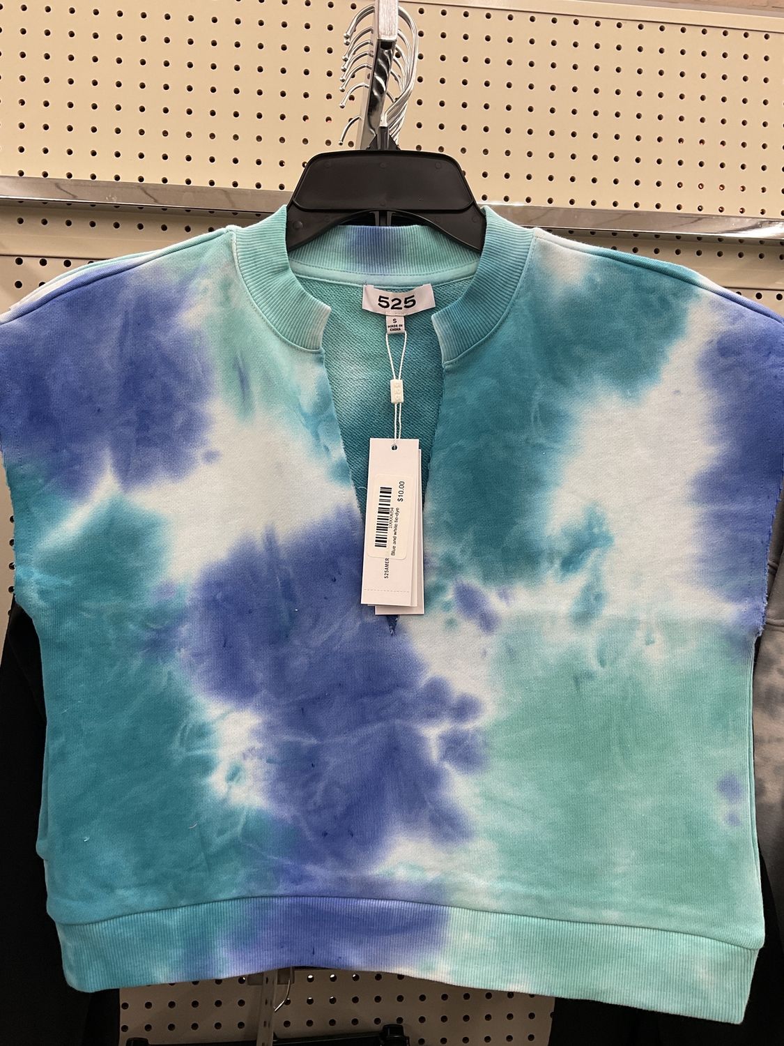 Blue and white tie-dye