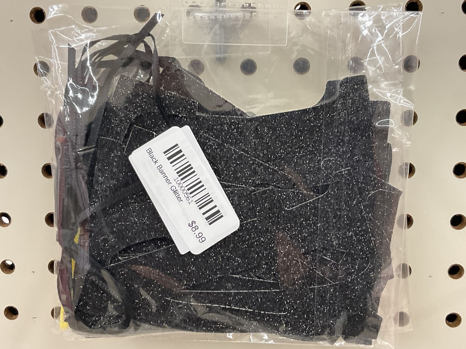 Black Banner Glitter