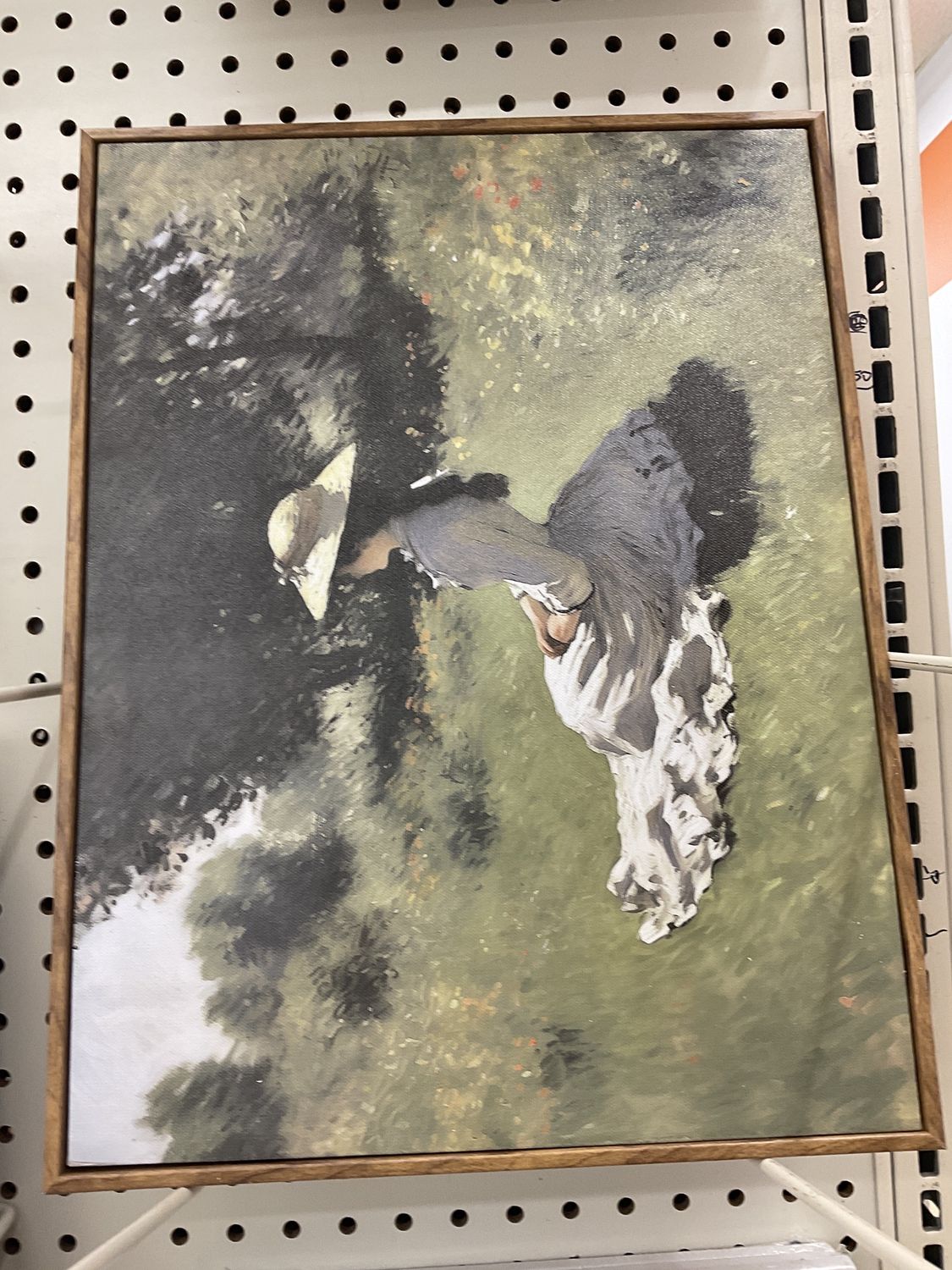 Girl in Garden Canvas