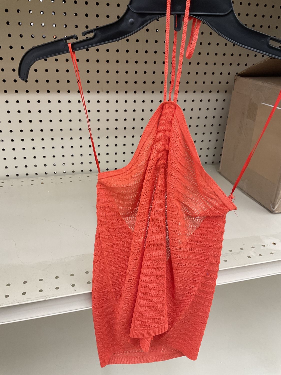 Orange halter top