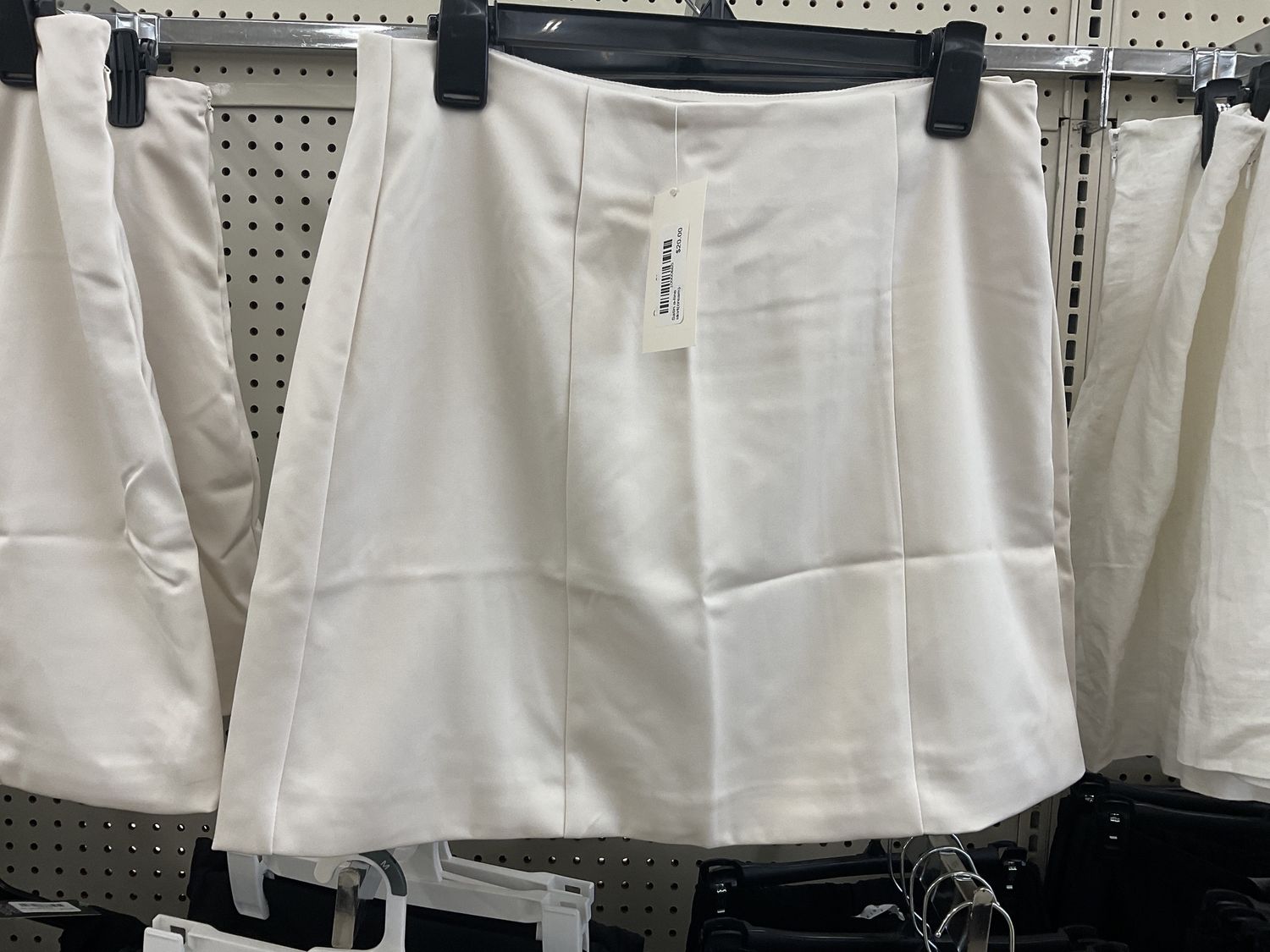 Satin a-line skirt(cream)