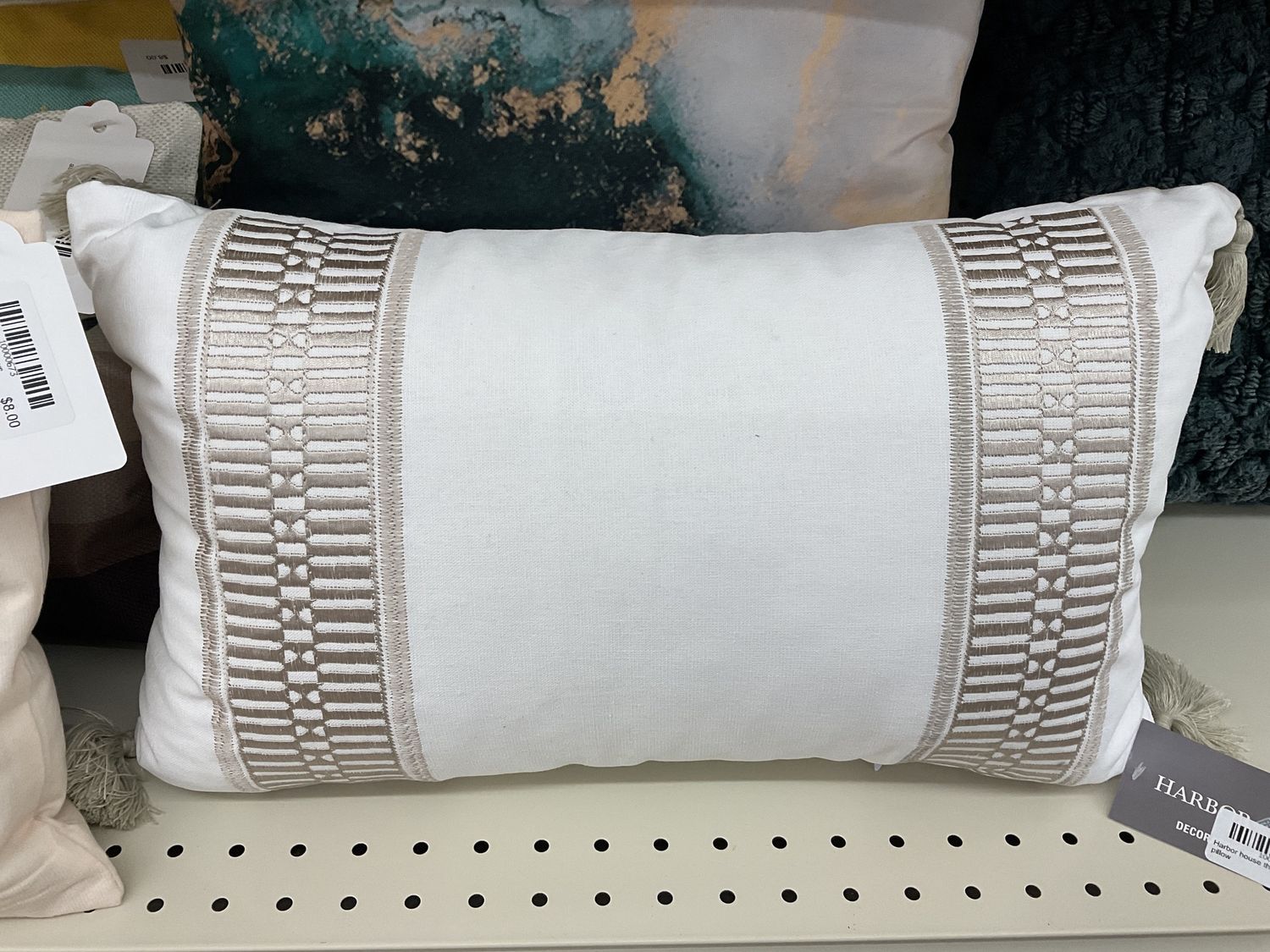 Harbor house throw pillow