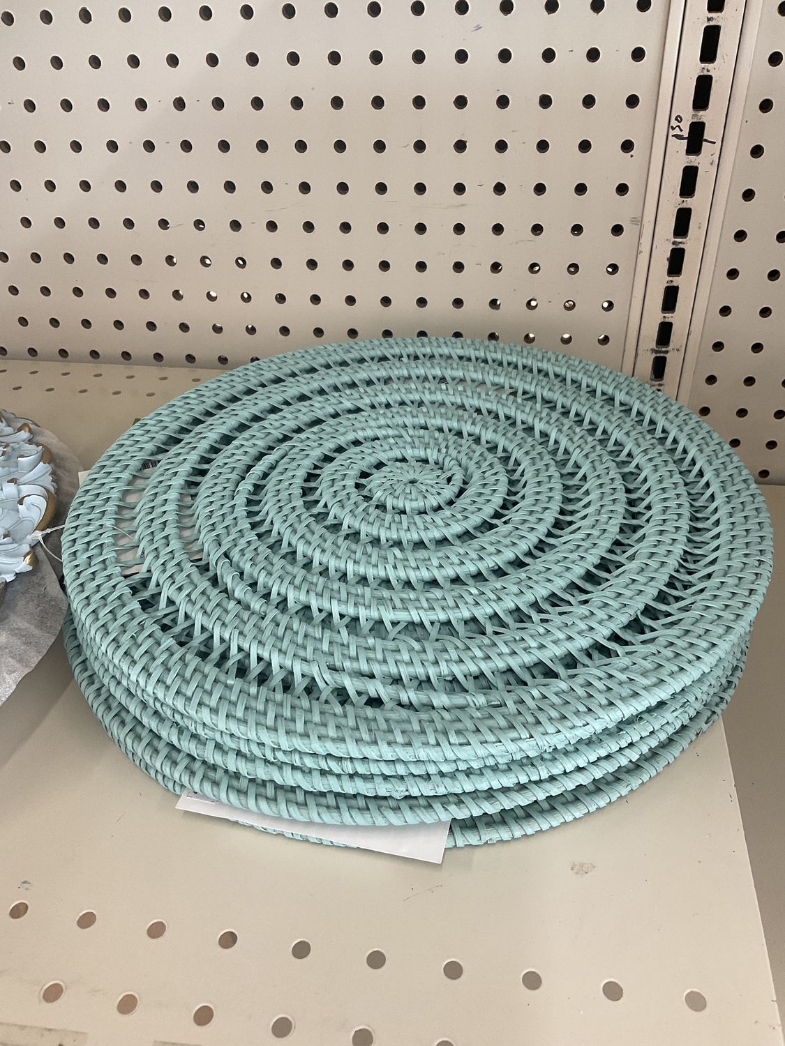 Rattan blue place mat