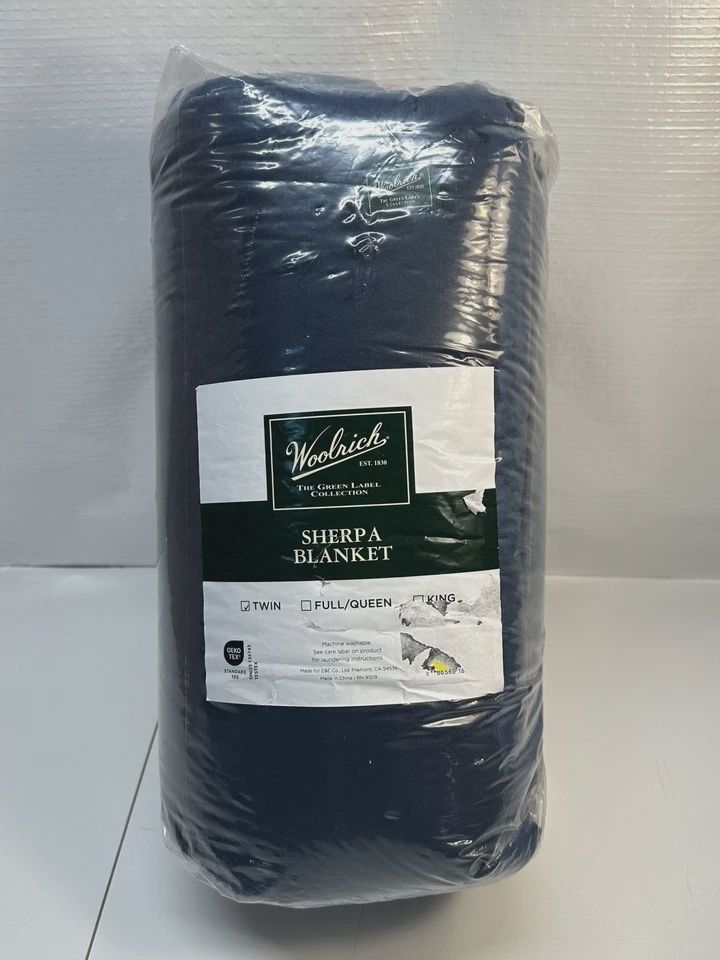 Blue Sherpa Blanket Twin
