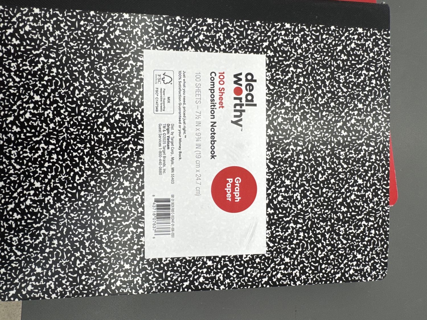 Composition notebook