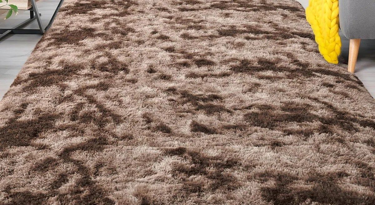 Tie Dye Coffee Area Rug 8X10