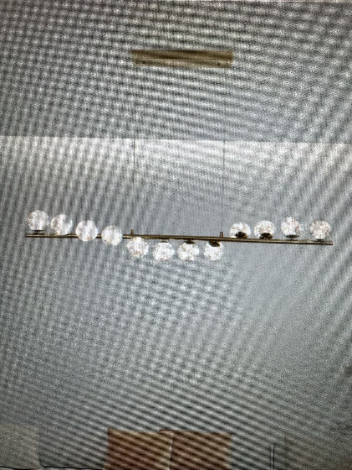 nese 12- light led kitchen island pendant