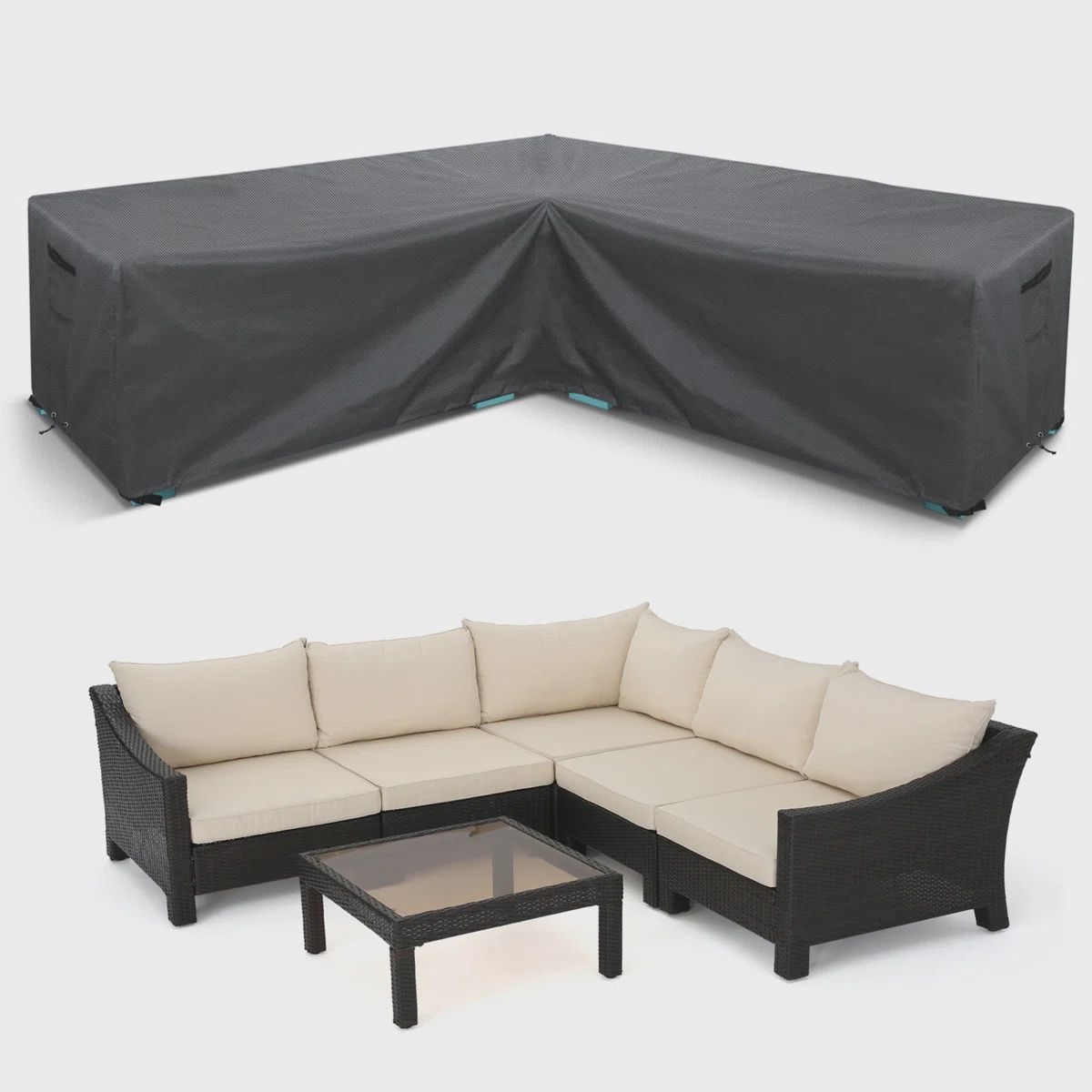 Waterproof V shaped Patio Cover