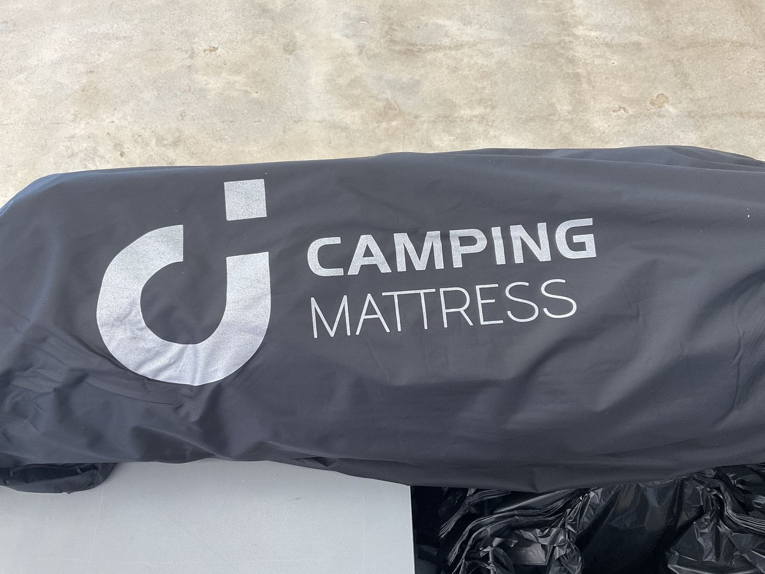 Memory foam inflatable camping mattress