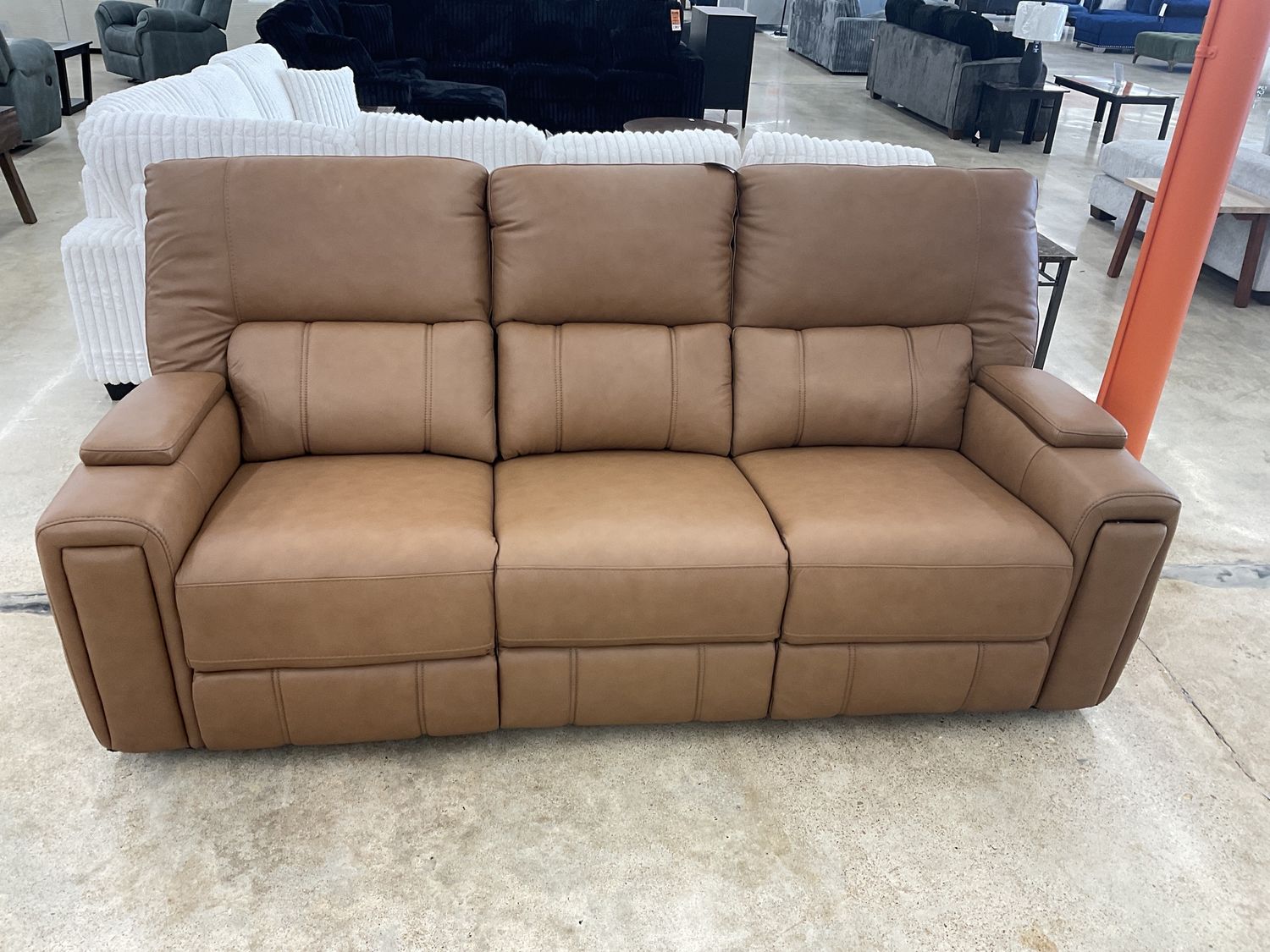 Southern motion triple power sofa