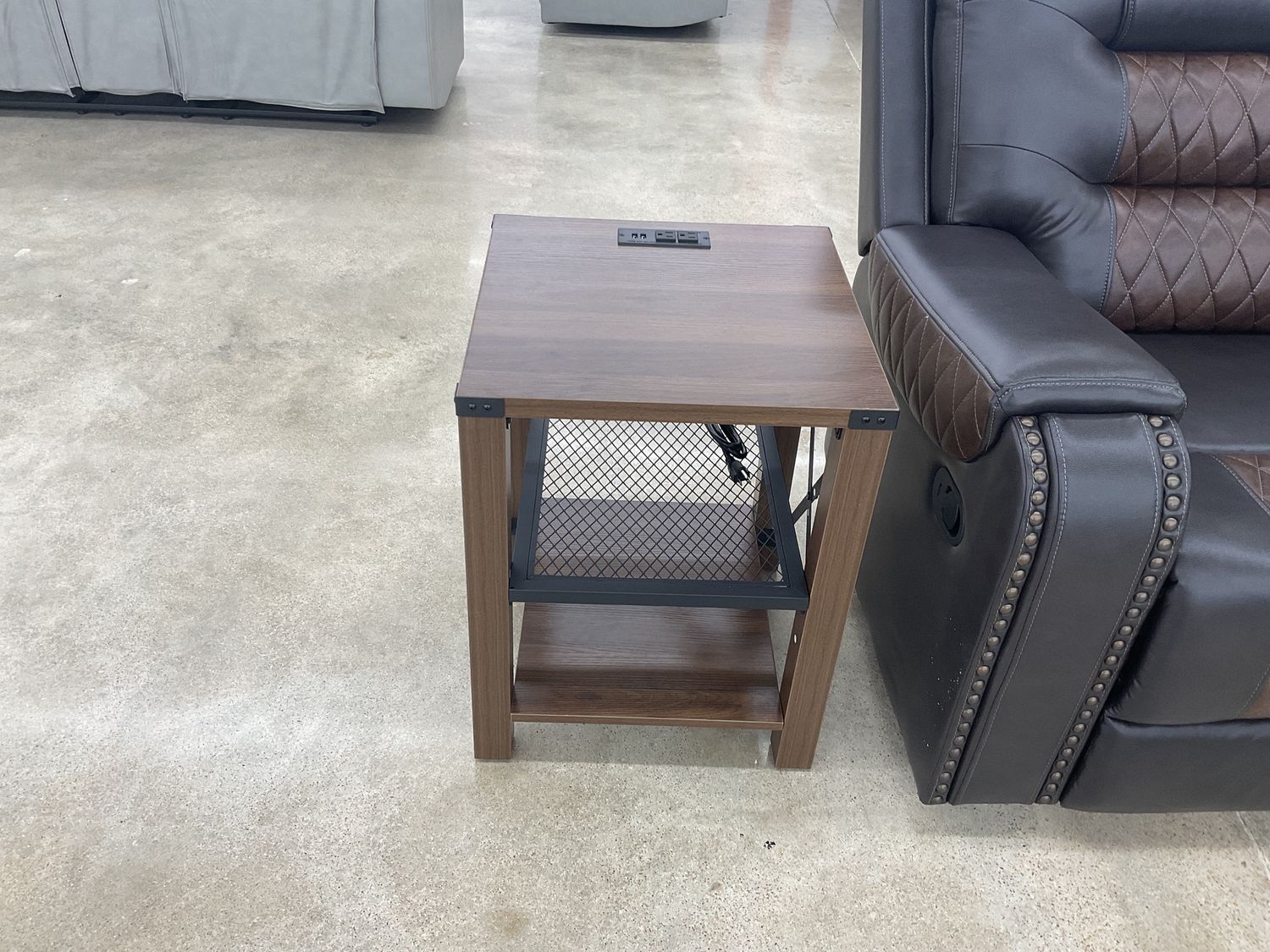 Eidelweiss tall end table/nightstand