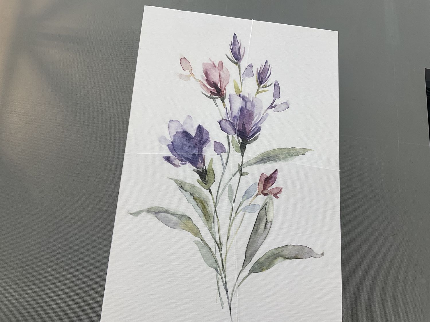 Flower canvas artwork 2pc