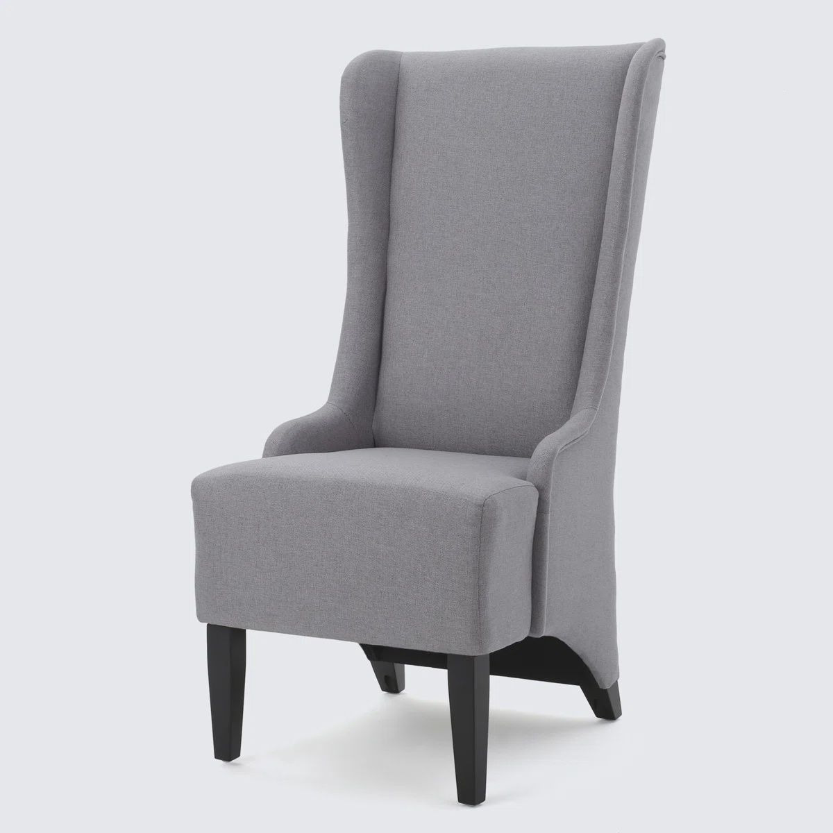 High Back Accent Chair Gray