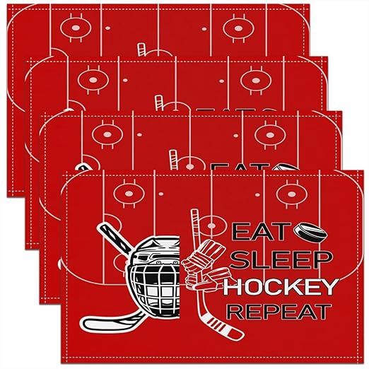 4pk. Hockey Placemats