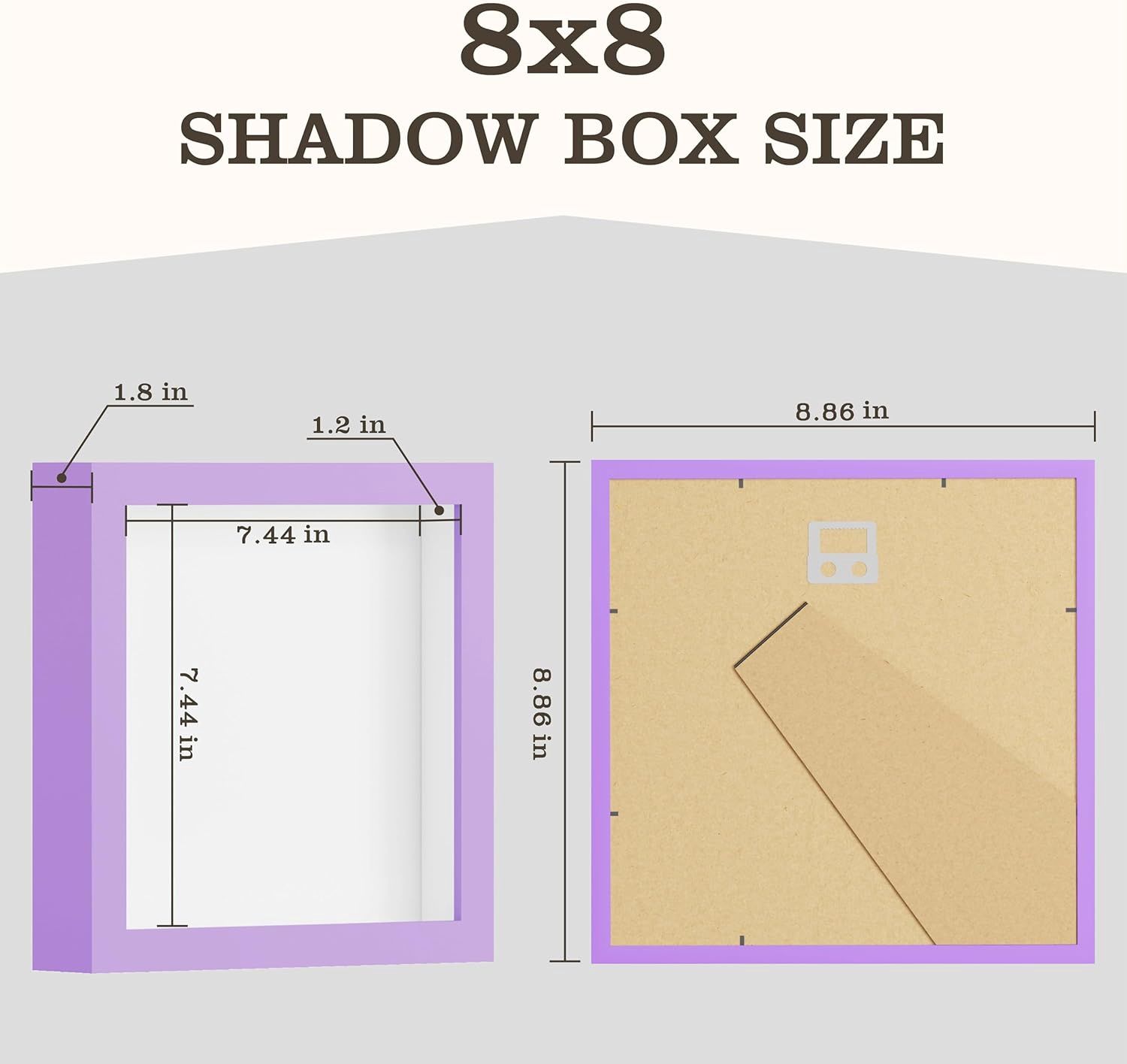 Purple shadow box