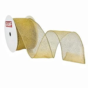Gold sheer ribbon