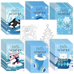 36 pc hello winter coloring books