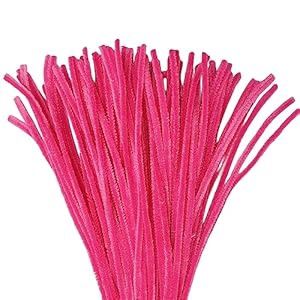 Pink chenille craft supplies 200pc