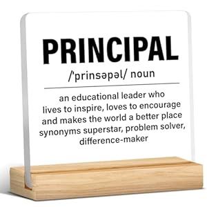 Principal Desk Sign