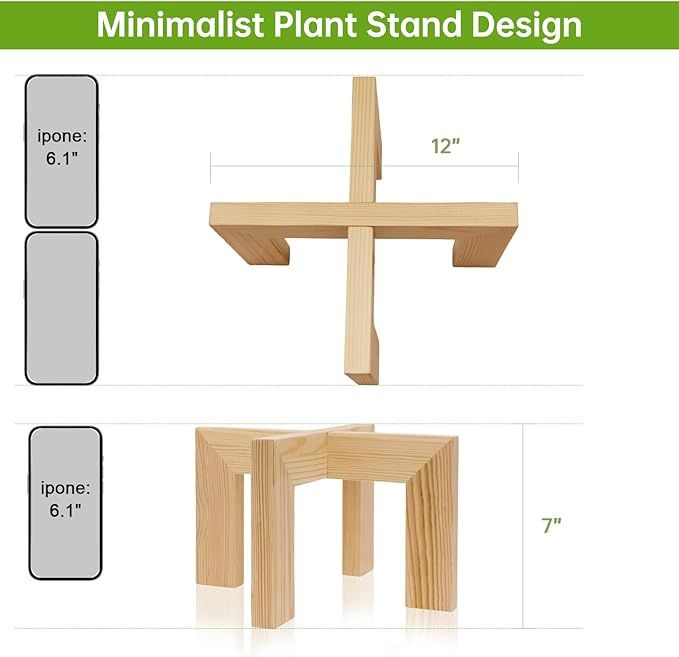 Wood Plant Stand