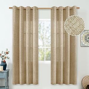 52X72 Toffee Light-Filtering Curtains 2pk