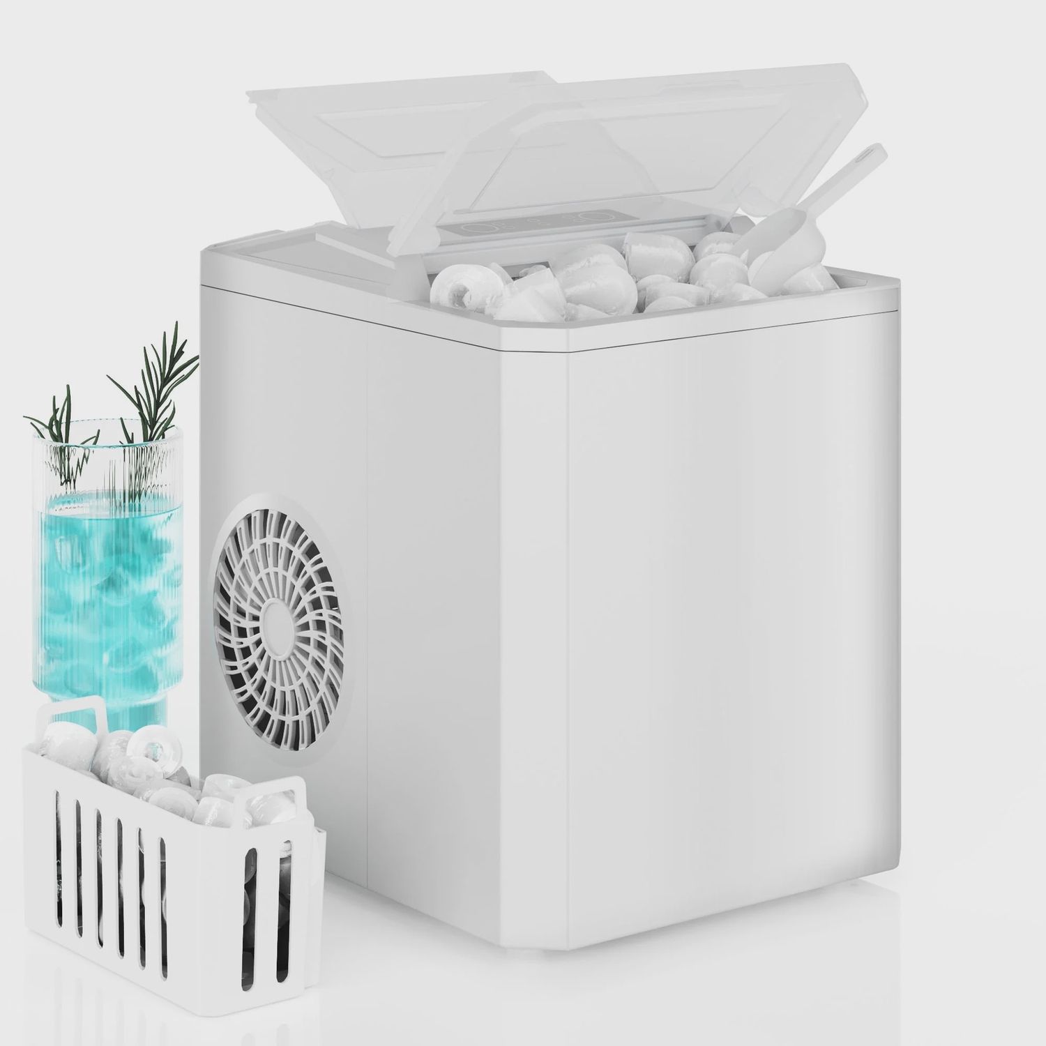Countertop Ice Maker- White