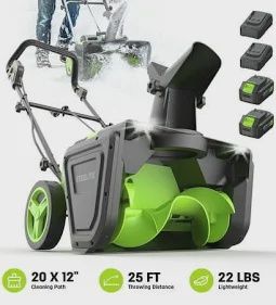 Steelite 2x21V  Cordless Snow Blower