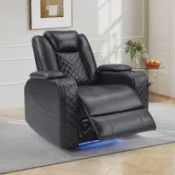 'X Stitch" Theatre Chair Black