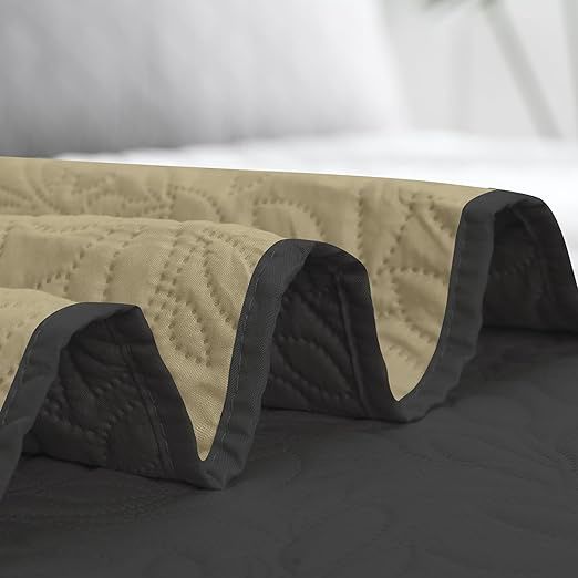 Waterproof Dog Cover Bed/Sofa (82x102) Gray/Beige