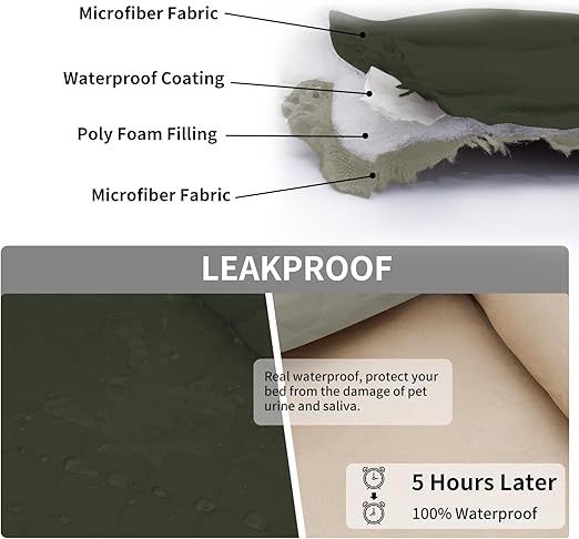 Waterproof Bed/Sofa Cover (110x90) Gray/Ivory