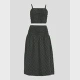 Smocked Cami Top and Maxi Skirt Set