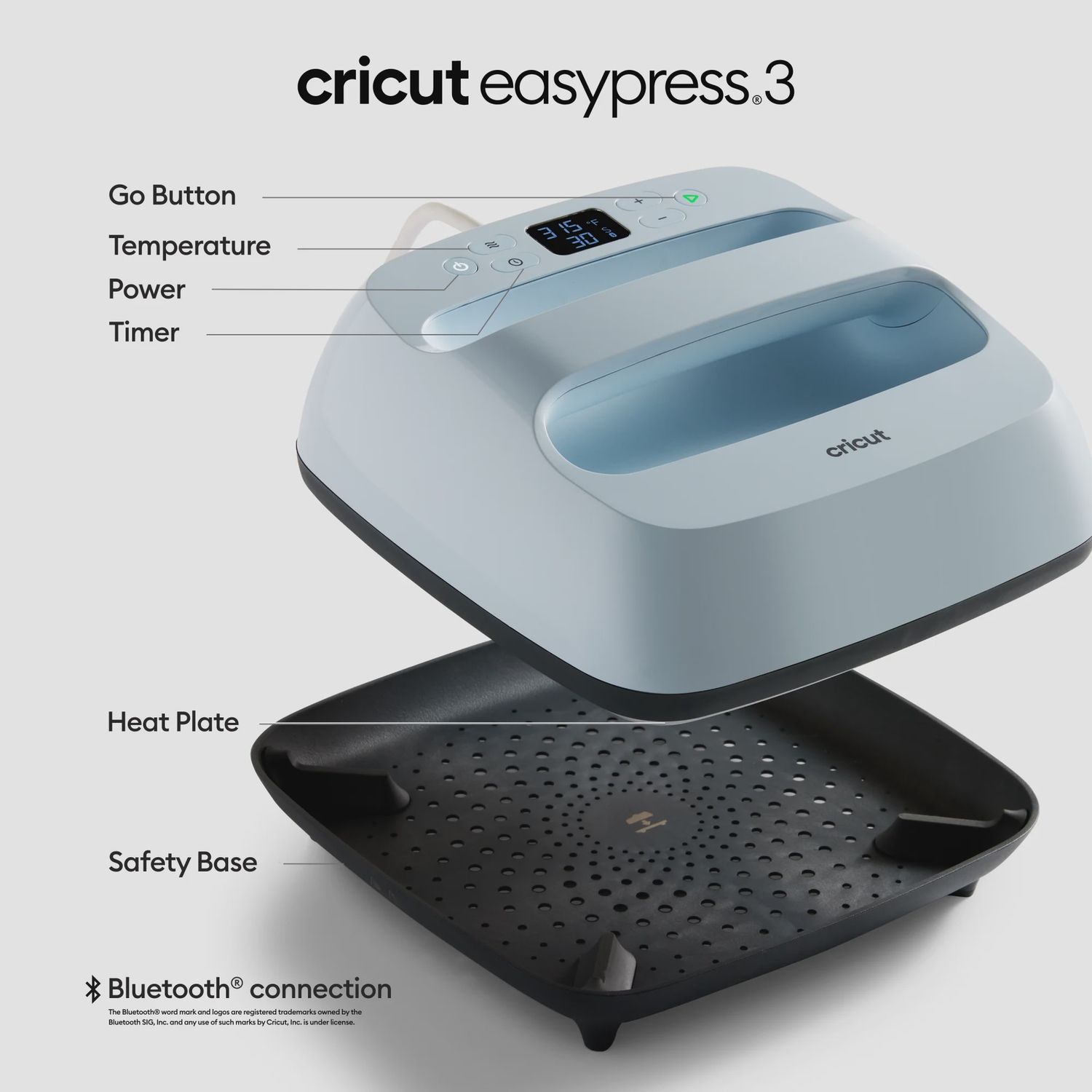 Cricut EasyPress 3 (9inx9in) Bluetooth