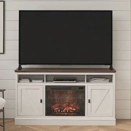 Magnolia Oak Fireplace TV Stand 60in
