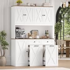 Homfa 5 Door Kitchen Pantry, White
