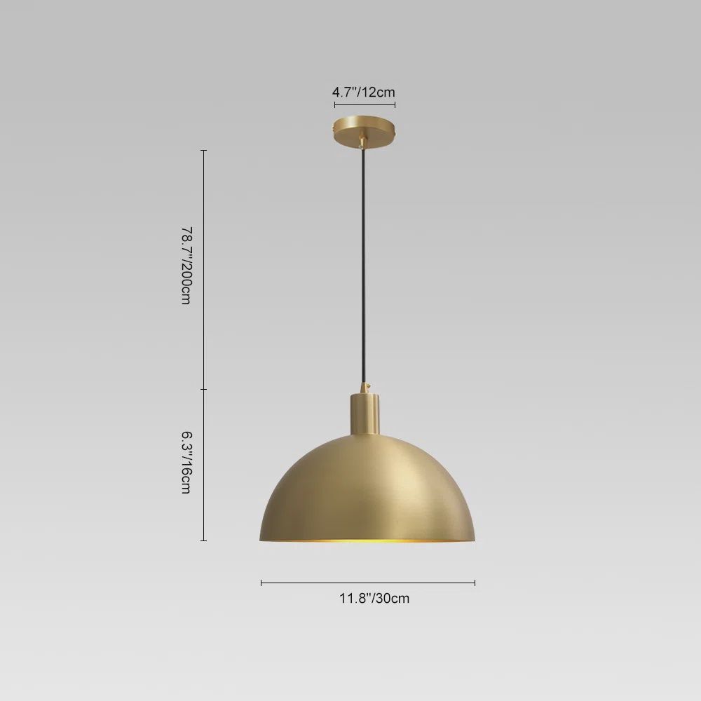 Pendant Light Brushed Brass