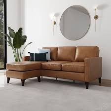 Jianna Faux Leather Reversible Sectional