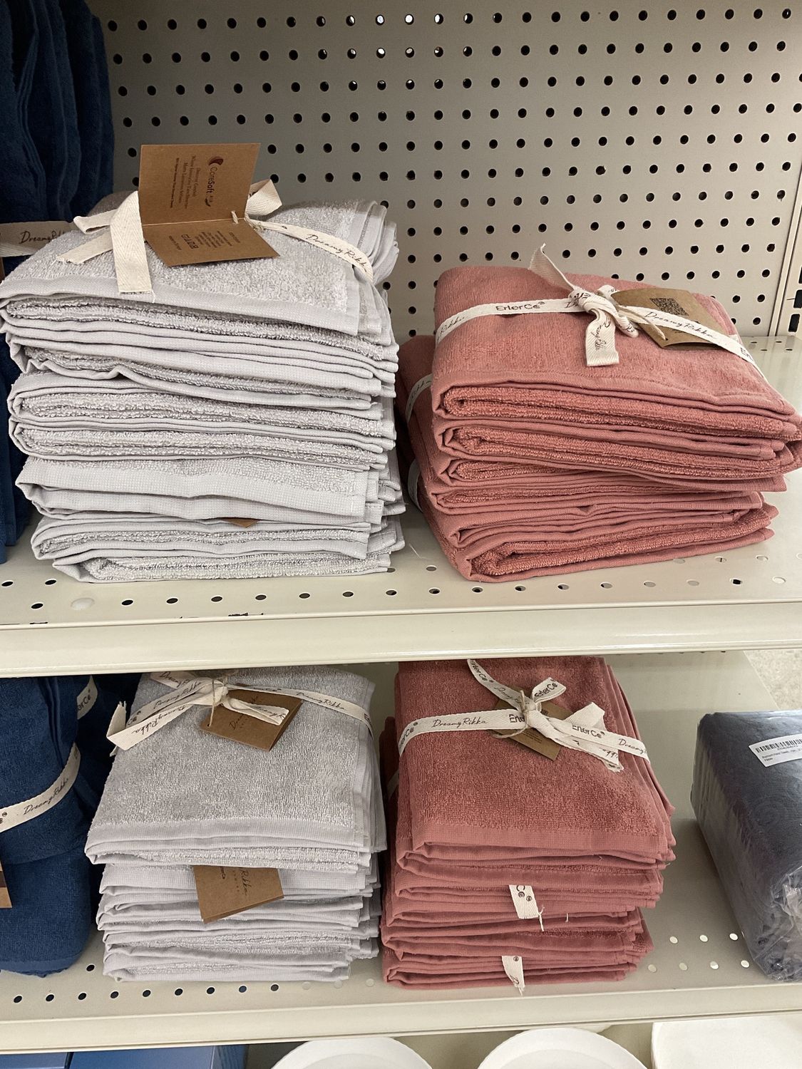 Dreamy Rikka 2PK. Hand Towels, STONE HAZE