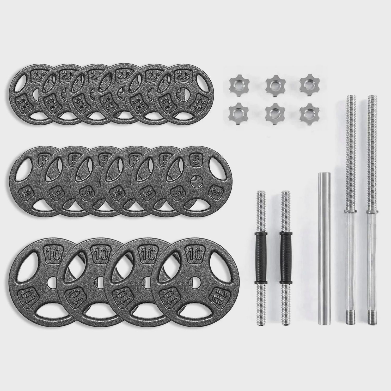 Athletic Works 100-LB Cast Iron Weight Set