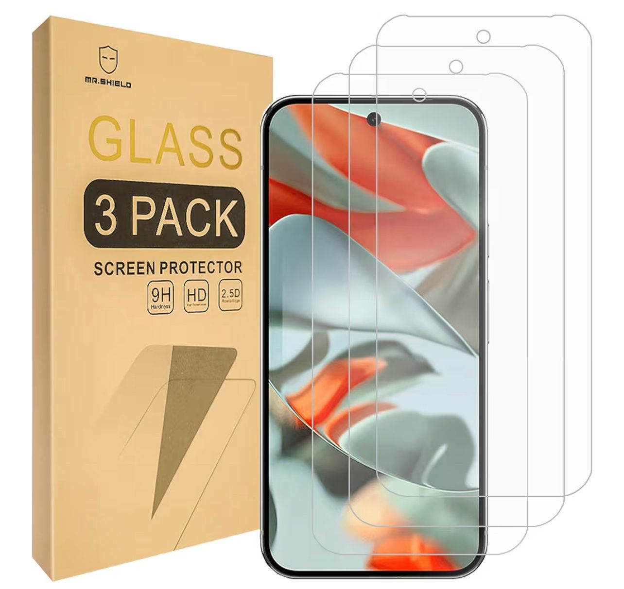 Mr.Shield Screen Protector compatible with Google Pixel 10/10 Pro/9 / 9 Pro