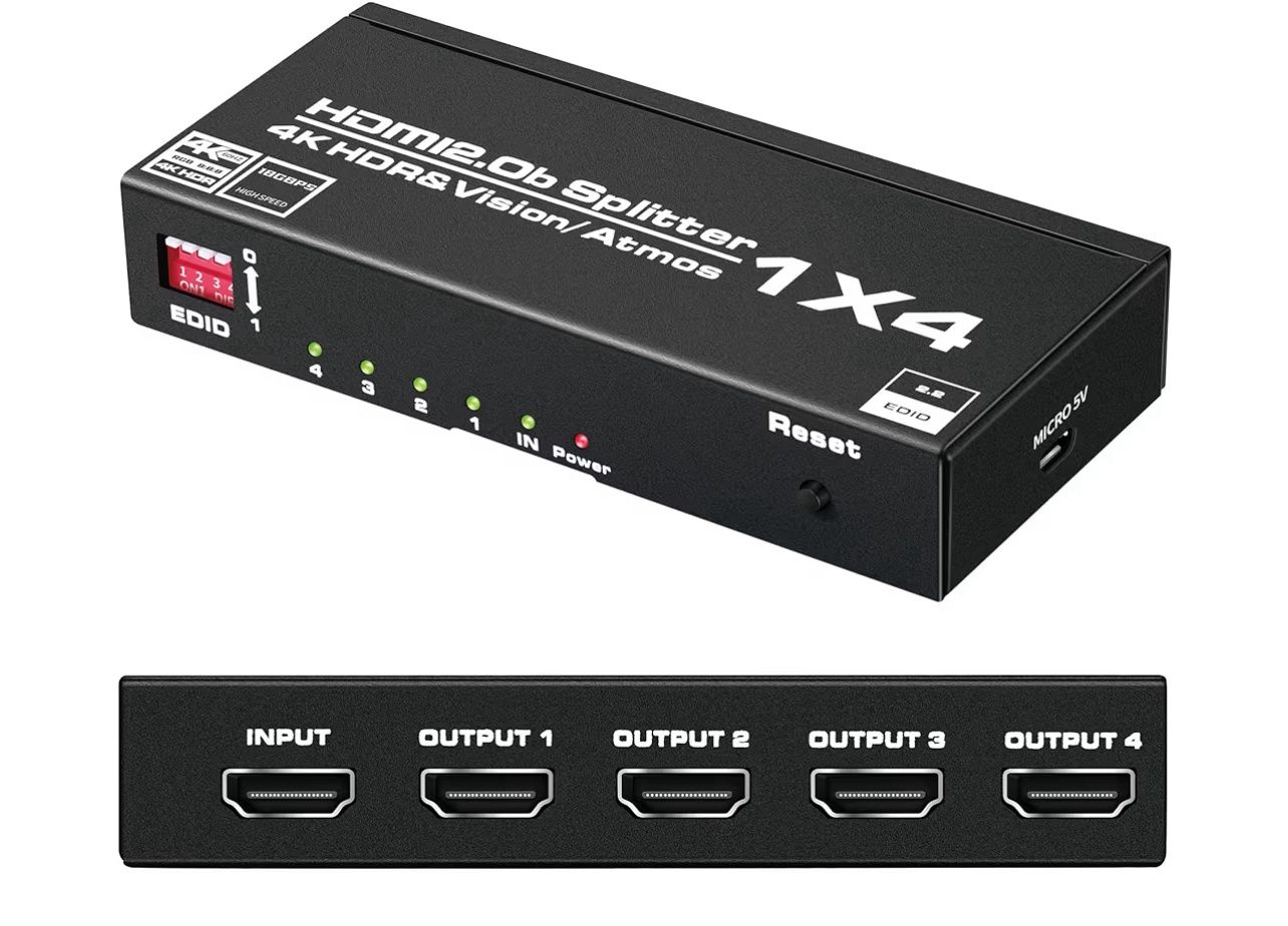 HDMI Splitter 1 in 4 Out