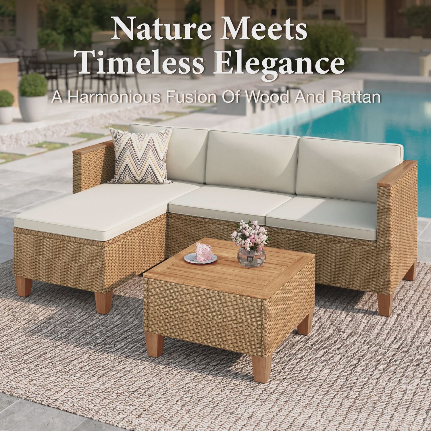 Patio Sectional with Table