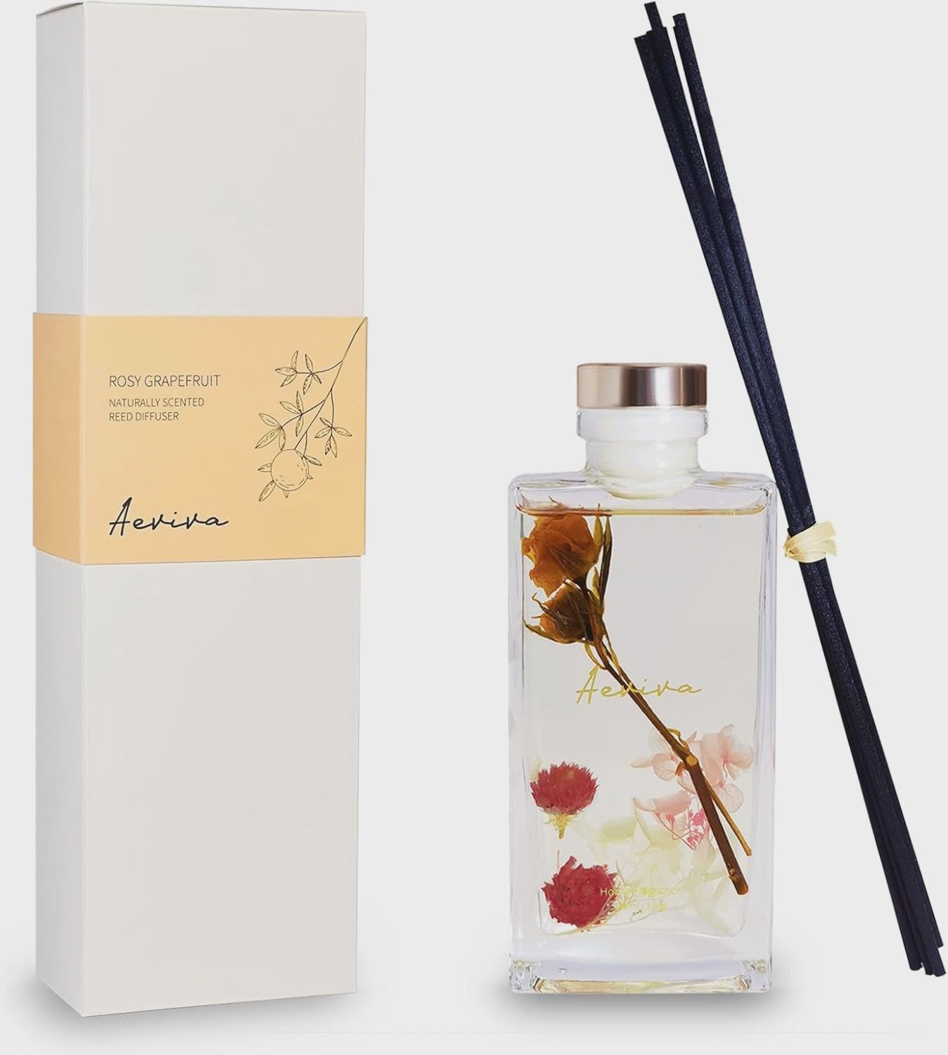 Aeviva Reed Diffuser, Rosy Grapefruit