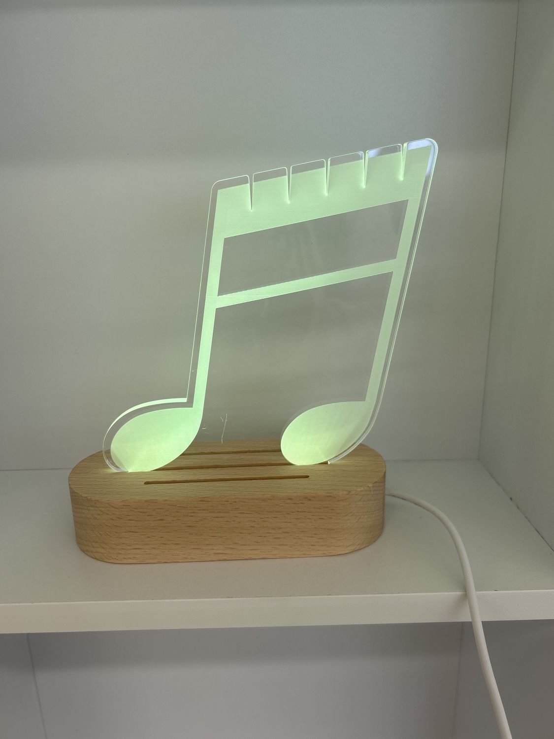 USB Powered Music Note Lamp