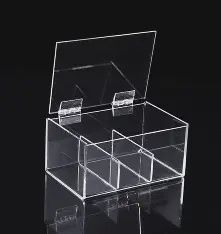 Acrylic Divided Tray w/storage bags