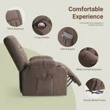 Chocolate Recliner with Heat and Massage